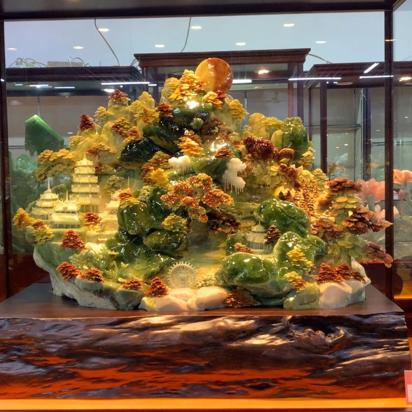 【闪购商品】未镶嵌蛇纹石玉摆件覆膜