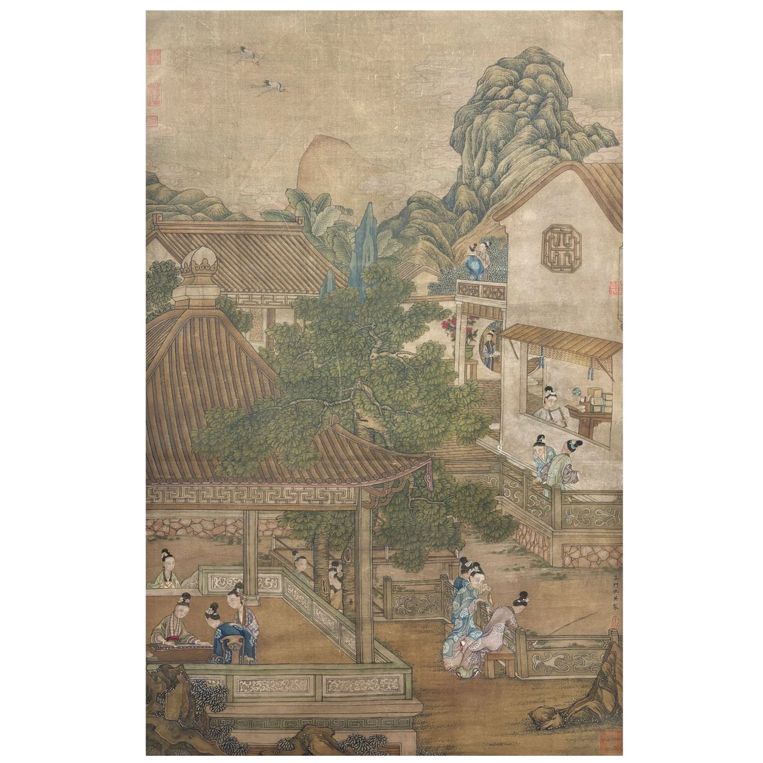 仇英《人物》68X109cm-FL42500013