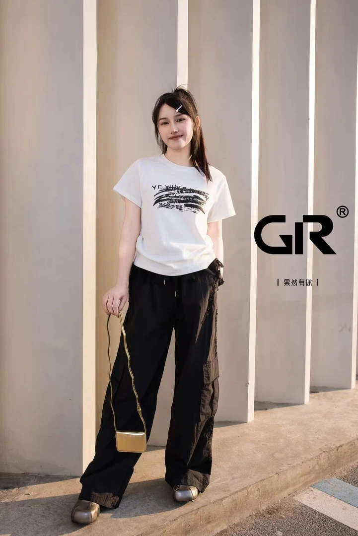 江南风欧美风字母常规痞帅青少年大童短袖