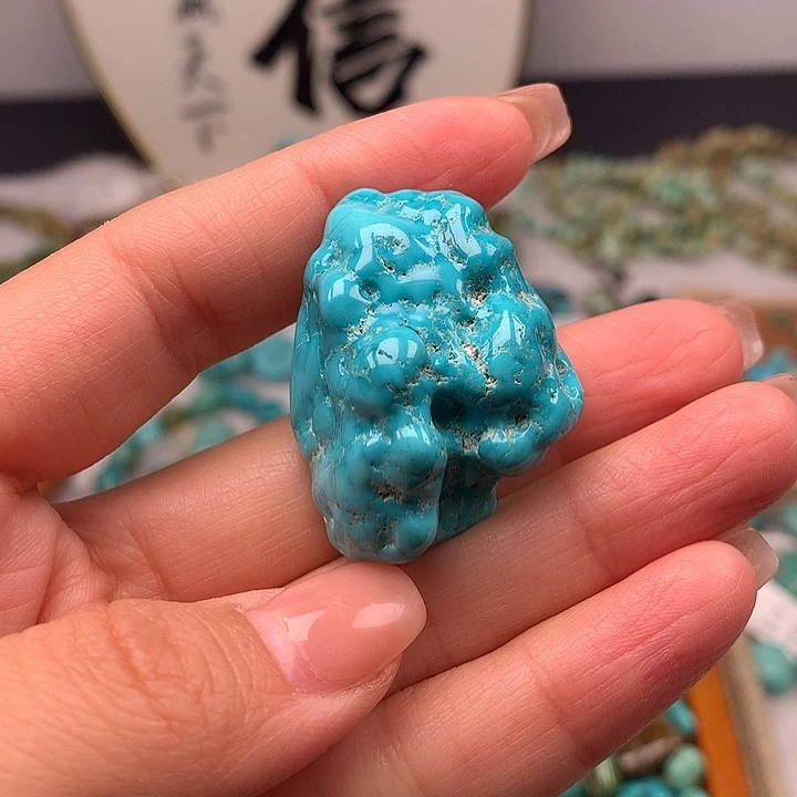 绿松石未镶嵌扣子