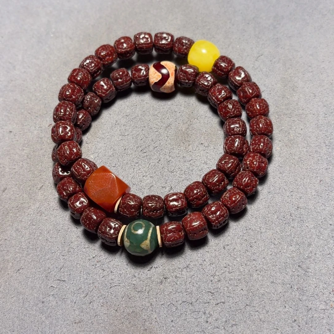 吊坠金刚菩提手盘黑金刚双圈10mm