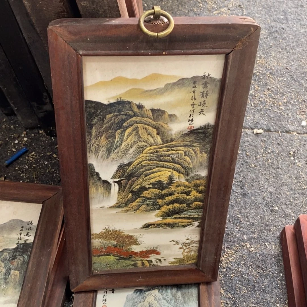 瓷片景德镇瓷板画柴窑烧制