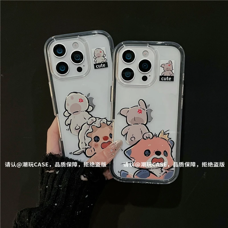 三合一炫彩适用苹果iPhone17/华为荣耀/OPPO/VIVO/小米手机壳爆款