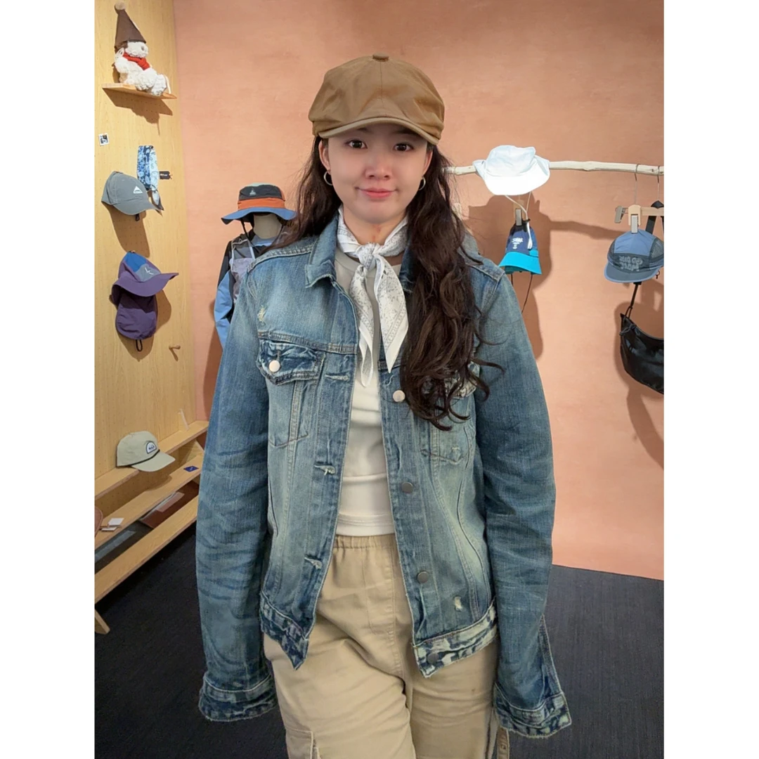 春秋季牛仔外套女韩版休闲百搭复古潮牌夹克秋季小众美式夹克上衣