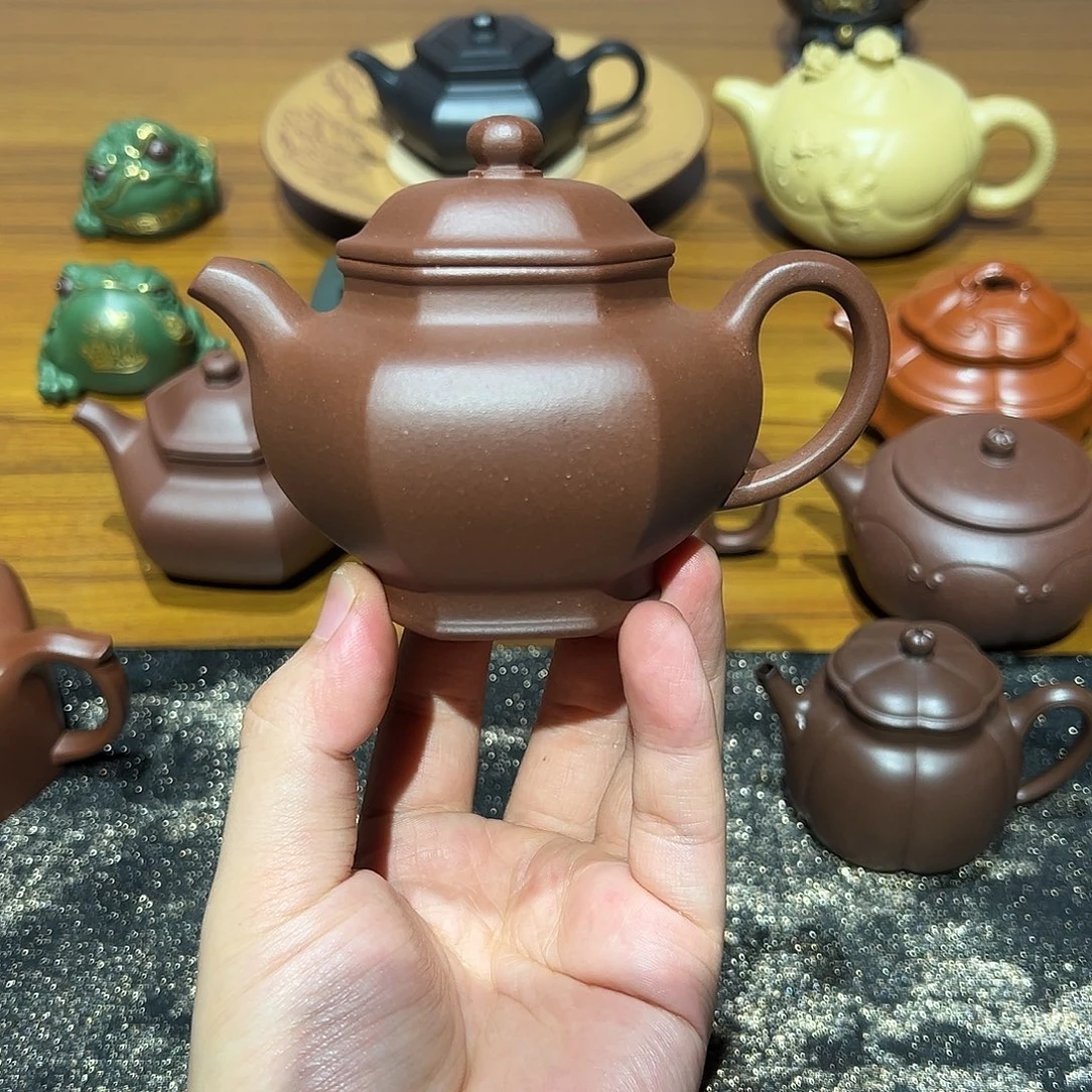 茶壶紫砂六方紫砂185cc
