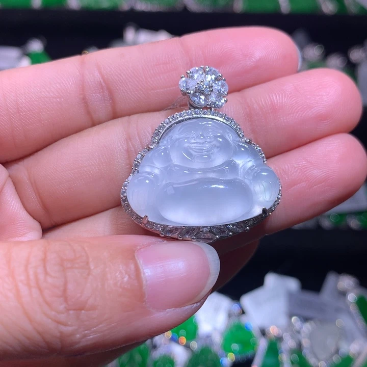 【闪购商品】颈饰银S925镶嵌翡翠