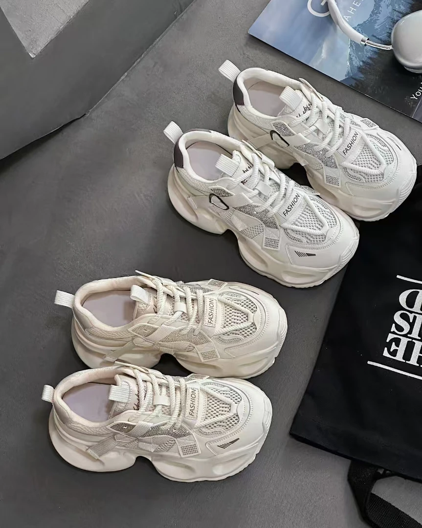 85190厚底松糕鞋时尚老爹鞋女