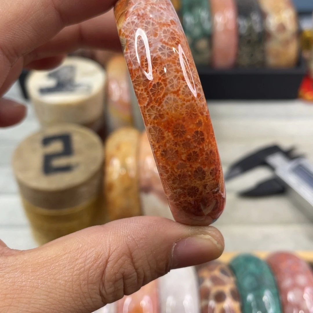 未镶嵌手镯硅化玉