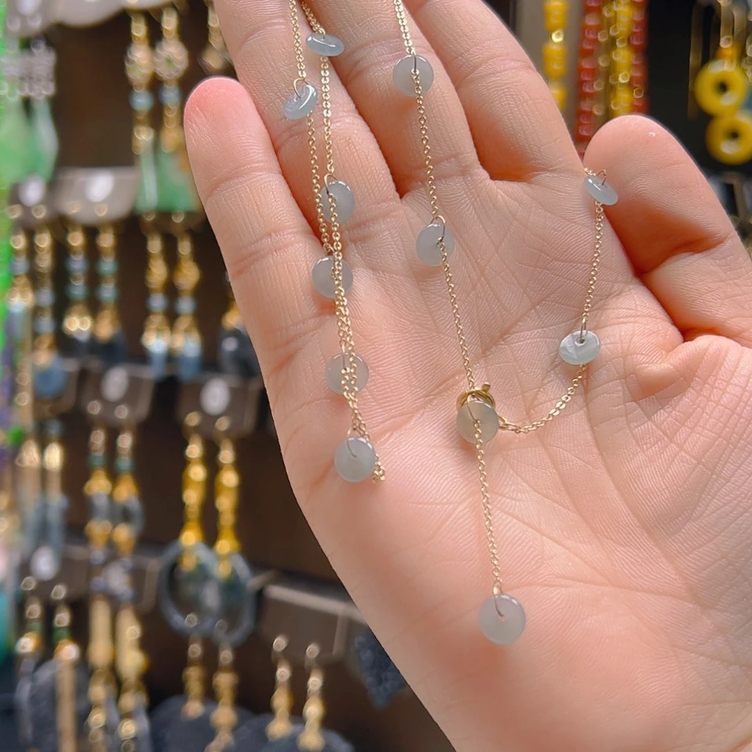 未镶嵌翡翠耳坠翡翠