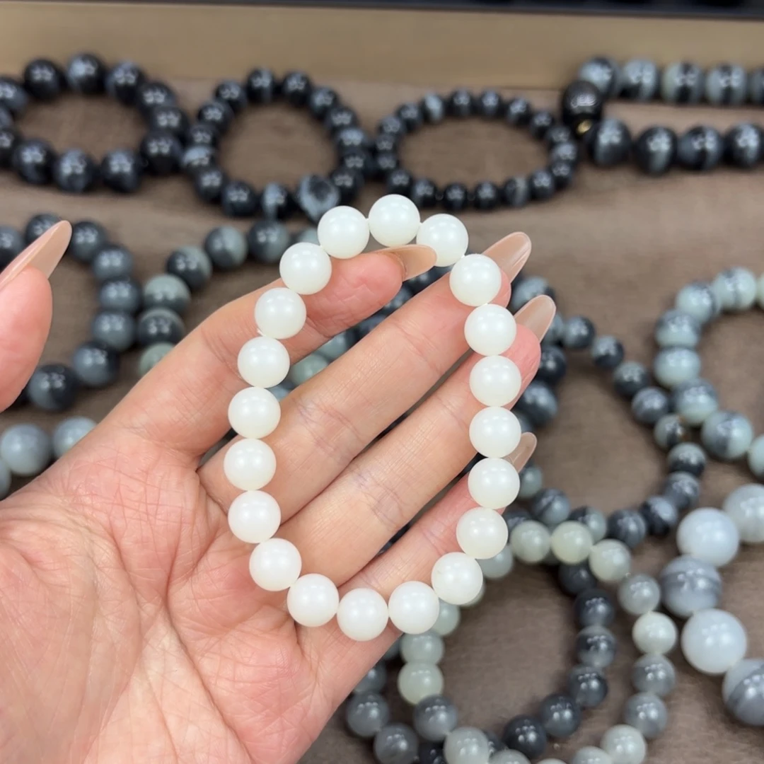 和田玉未镶嵌手链