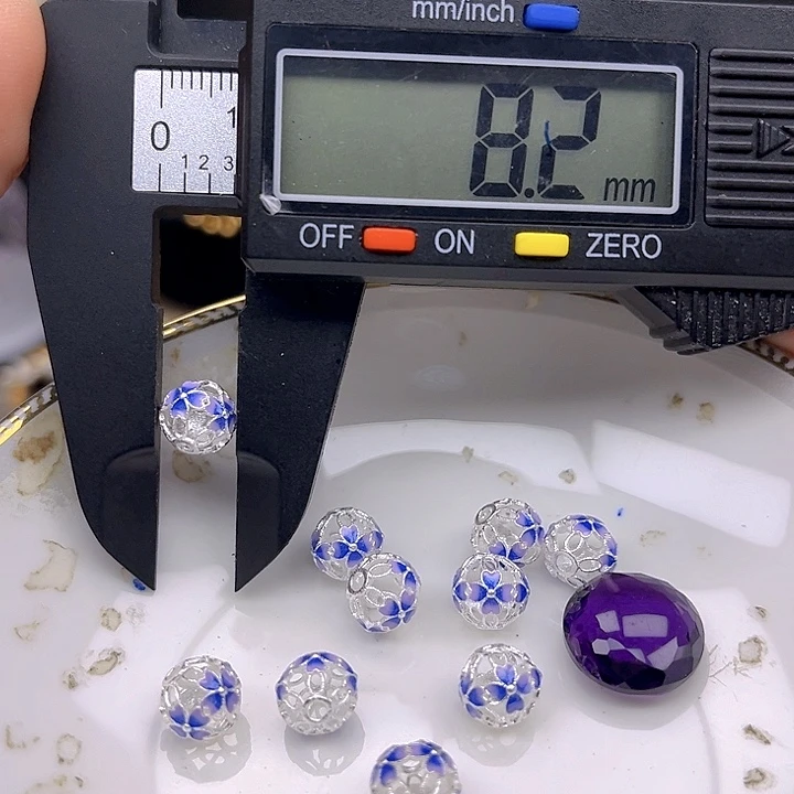 银S925镶嵌颈饰紫晶紫晶925镶嵌93