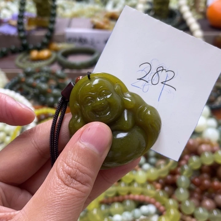未镶嵌蛇纹石玉手链