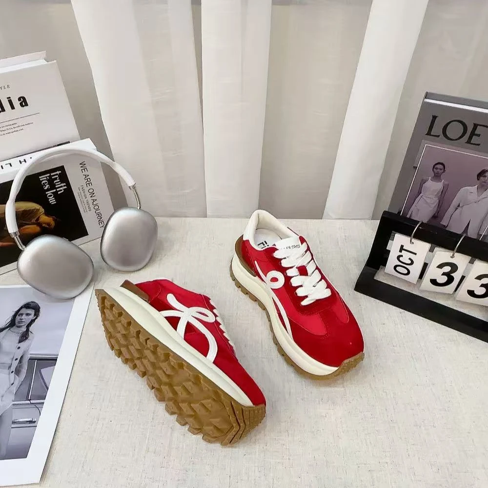 F19001新款系带舒适百搭厚底阿甘鞋仓