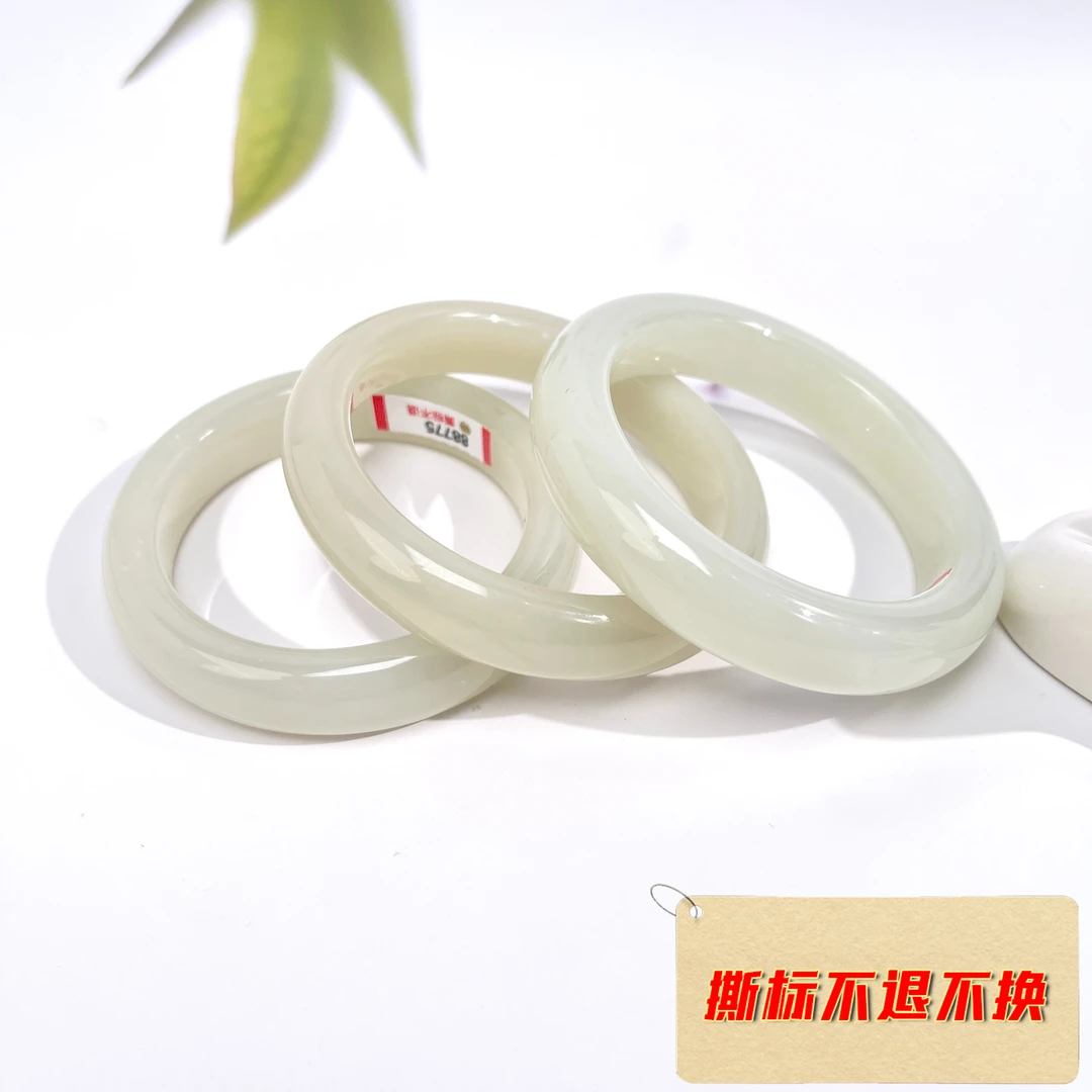 【春日珠宝】菲菲珠宝好*88775和田玉宽条手镯*多样性发一