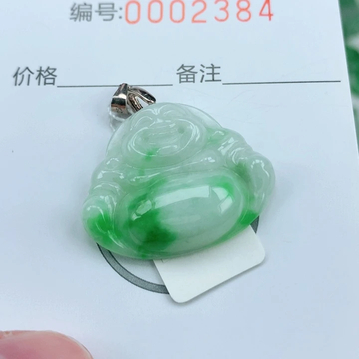 颈饰银S925镶嵌翡翠
