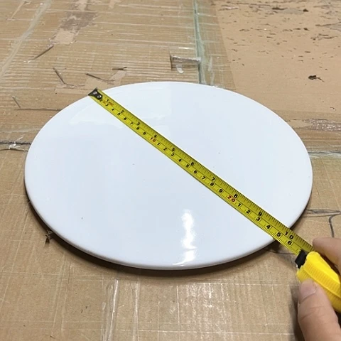 微瑕，不能明火，口径25厘米，2个圆