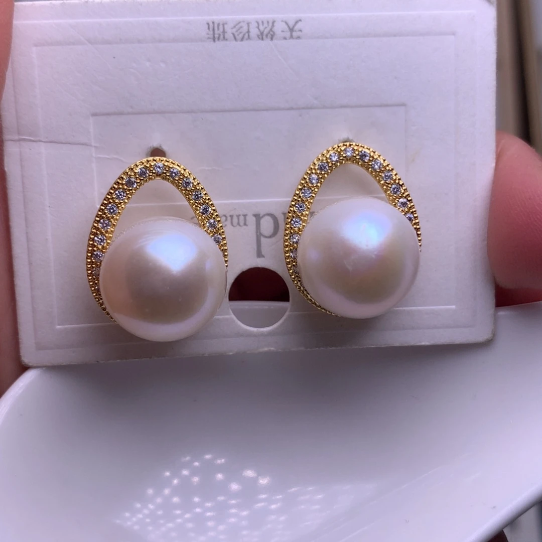 未镶嵌耳饰淡水珍珠