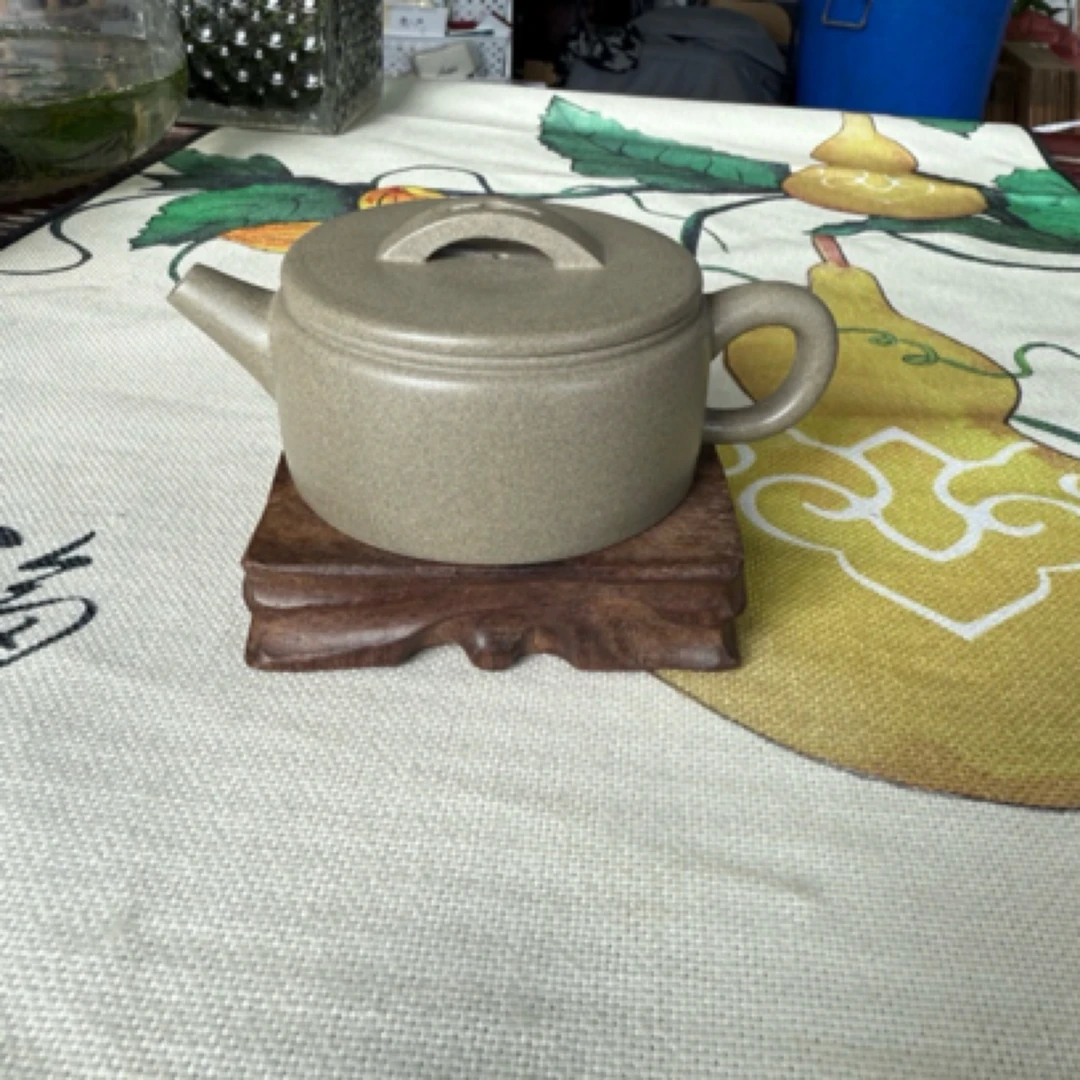 宜兴紫砂大口汉瓦青段泥纯手工手制井栏壶竹节壶四方壶专用个泡养