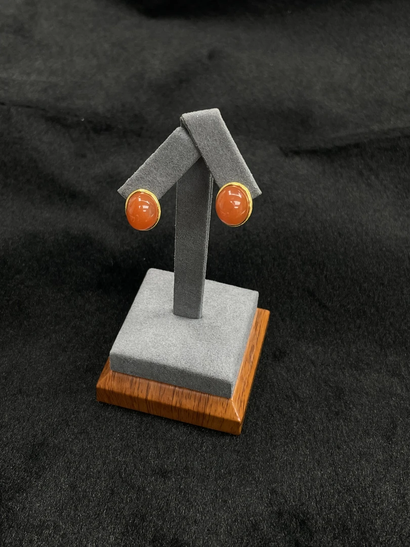 【小耿珠宝】南红耳钉d（多样性发其一）