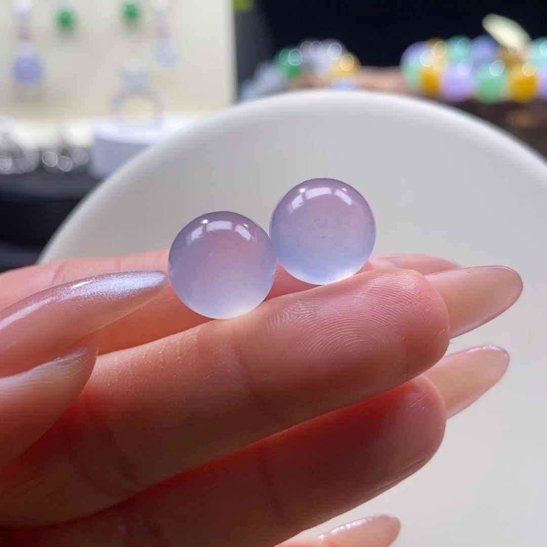 翡翠未镶嵌颈饰翡翠高冰香芋紫珠多样性发其一