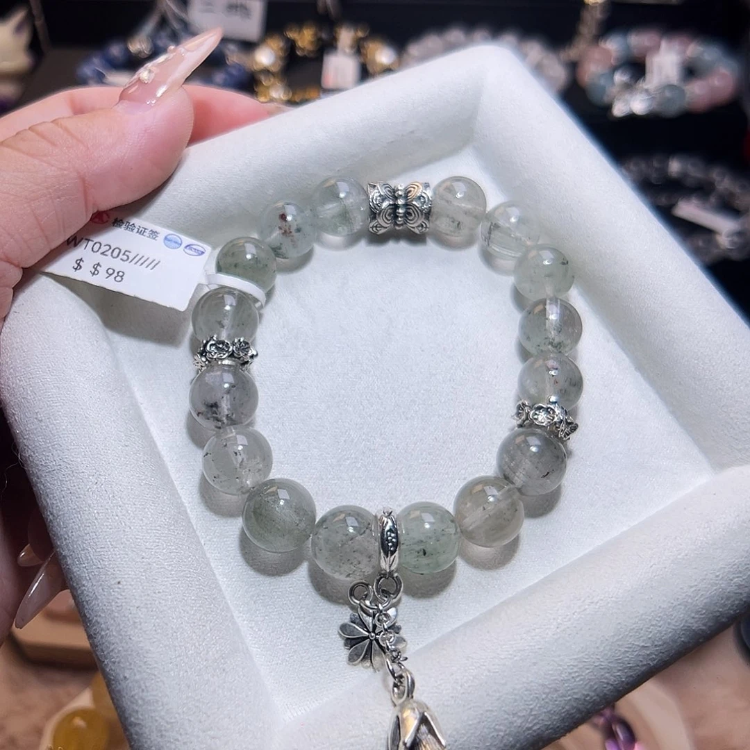 水晶手链合金绿幽灵