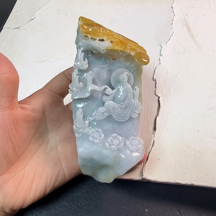 哈***宝翡翠未镶嵌摆件翡翠