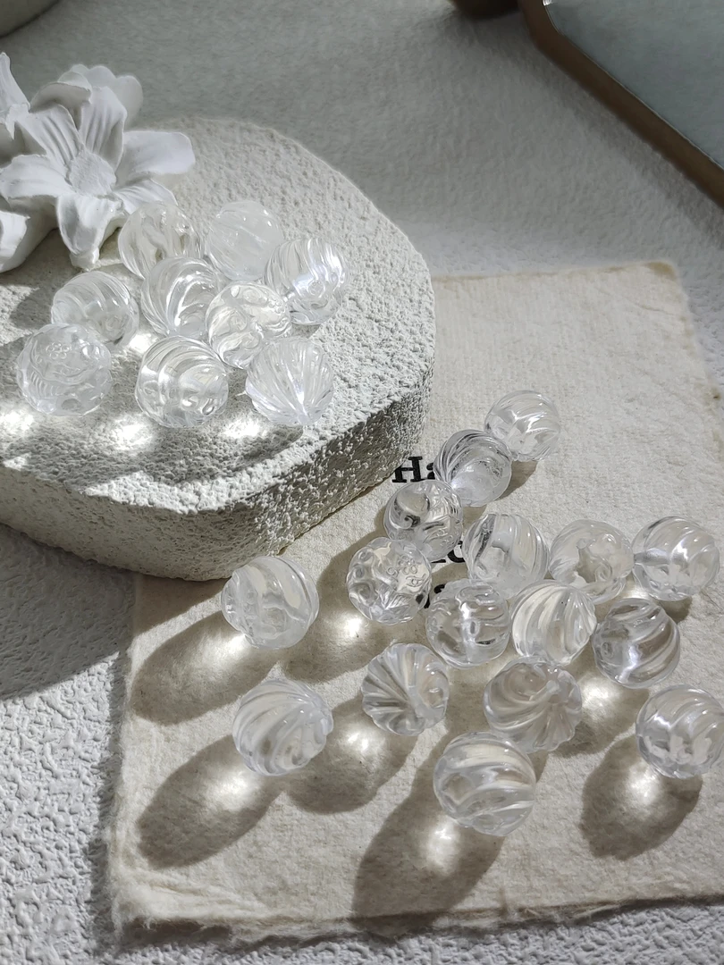 白水晶狐球13mm多样性随机发一颗BS67