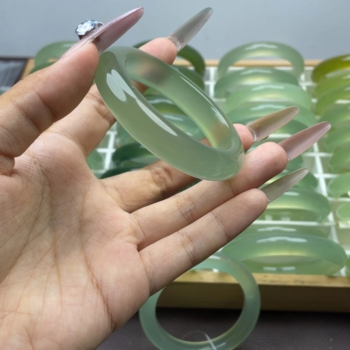 原***宝蛇纹石玉合金手镯