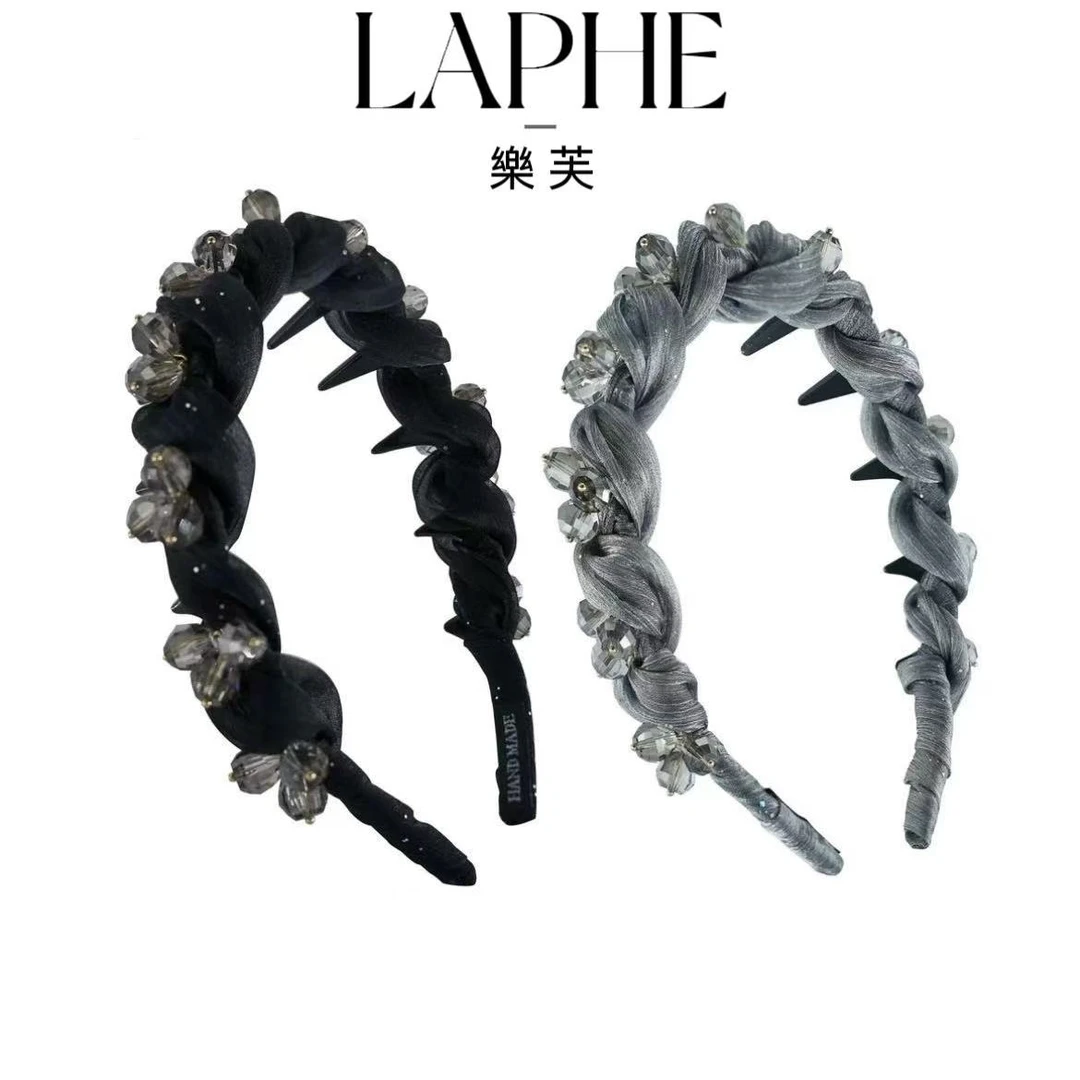 LAPHE 高级感薄纱缠绕高颅顶优雅气质时尚精美发饰