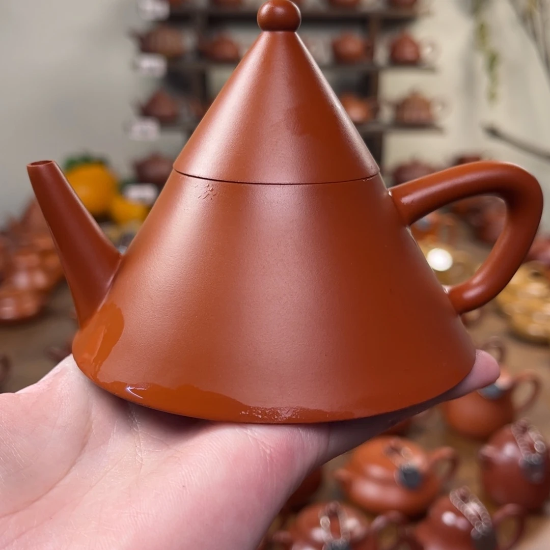 紫砂茶壶铁*娃潮州原矿金字塔110c