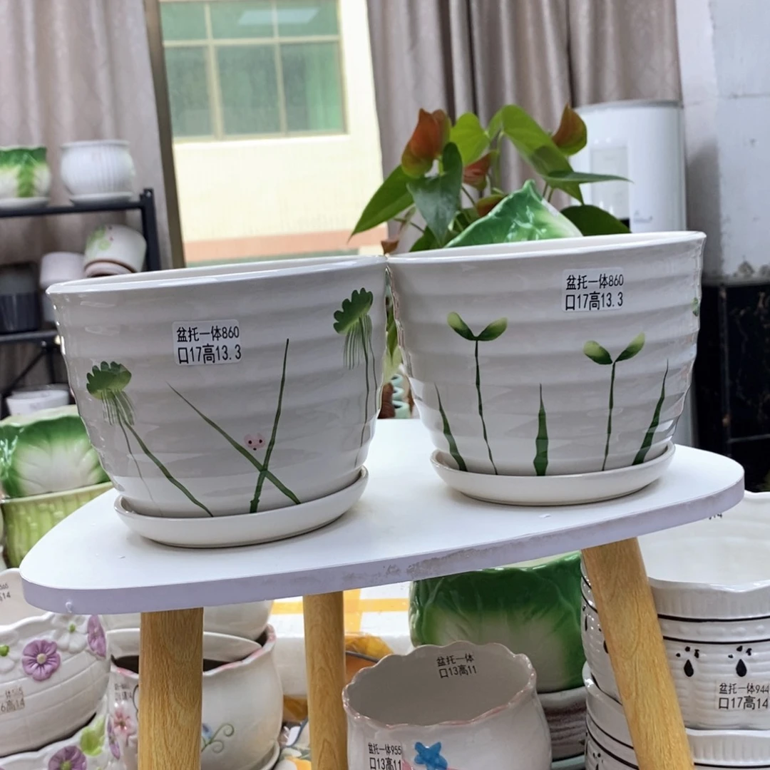 @夏西陶瓷花盆@@5860