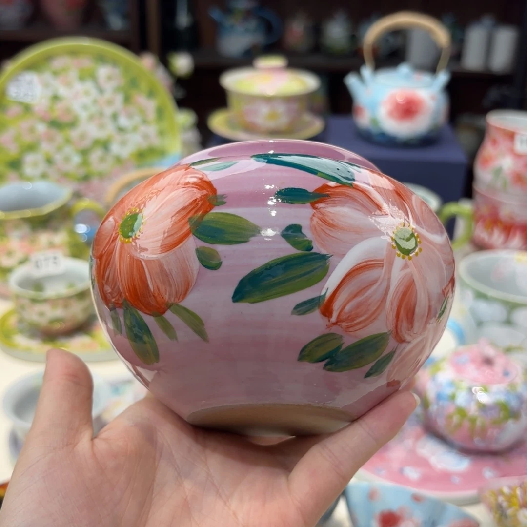 小****-景德镇手绘高温釉下彩陶瓷茶具