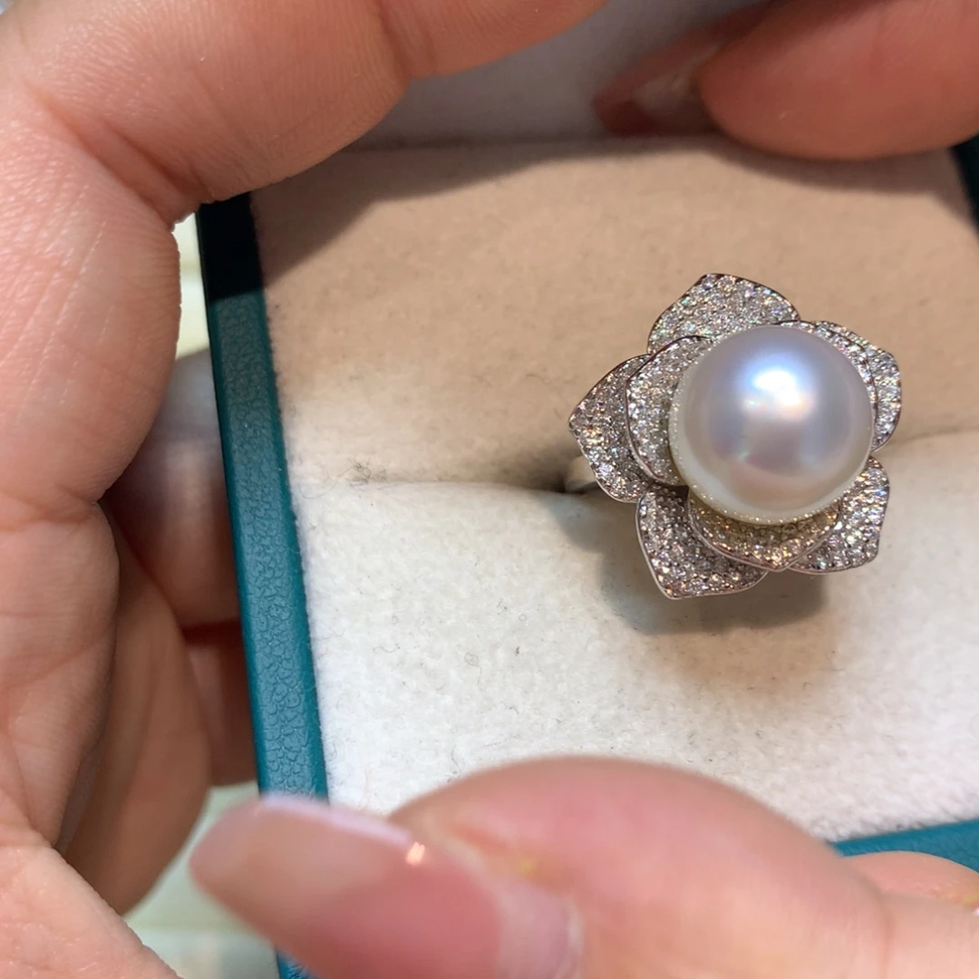 海水珍珠颈饰银S925镶嵌