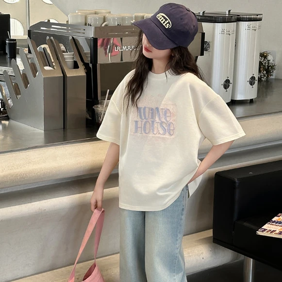 童装女童夏装短袖儿童T恤2025新款女大童韩版宽松休闲半袖洋气薄t