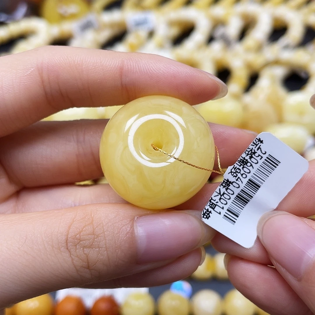 未镶嵌蜜蜡裸石平安扣27✖️17mm