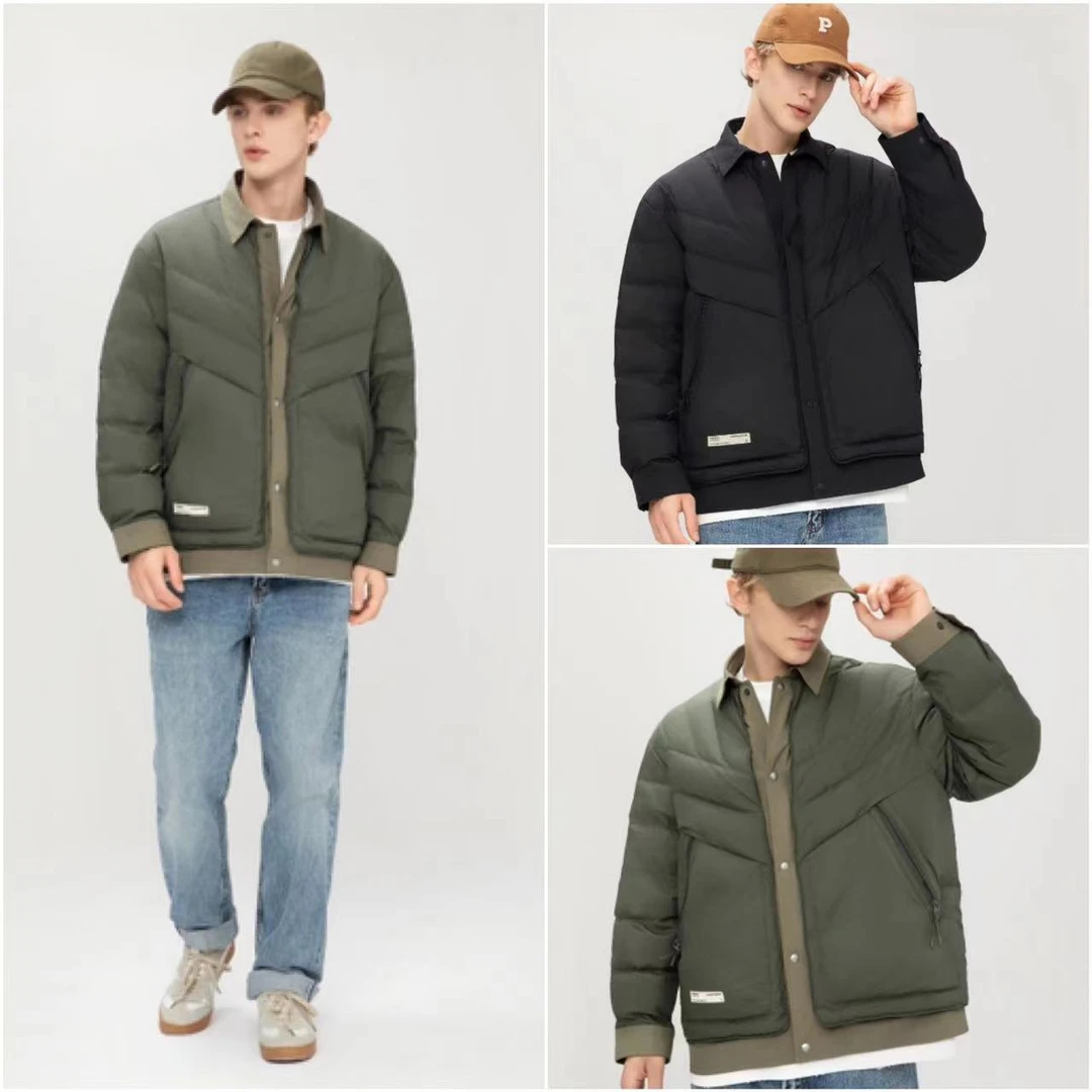 主播专属 WD626屋鼎秋冬新款假两件羽绒服