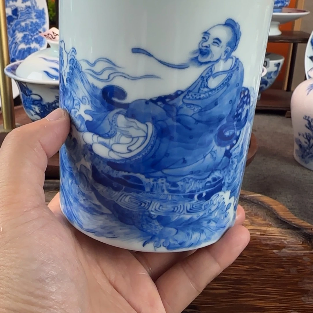 瓷片景德镇手绘青花茶器360