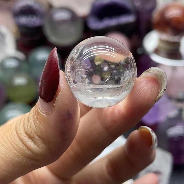 珠宝半成品水晶未镶嵌60白水晶球2.2