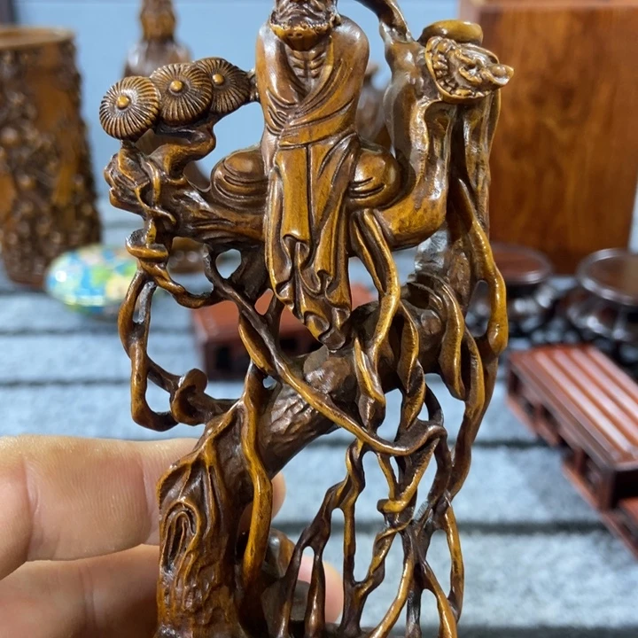 随***安贡木小叶黄杨摆件一个