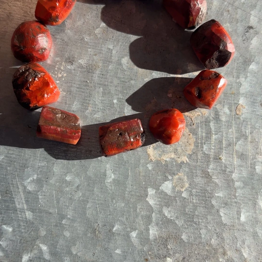 南红玛瑙手链未镶嵌