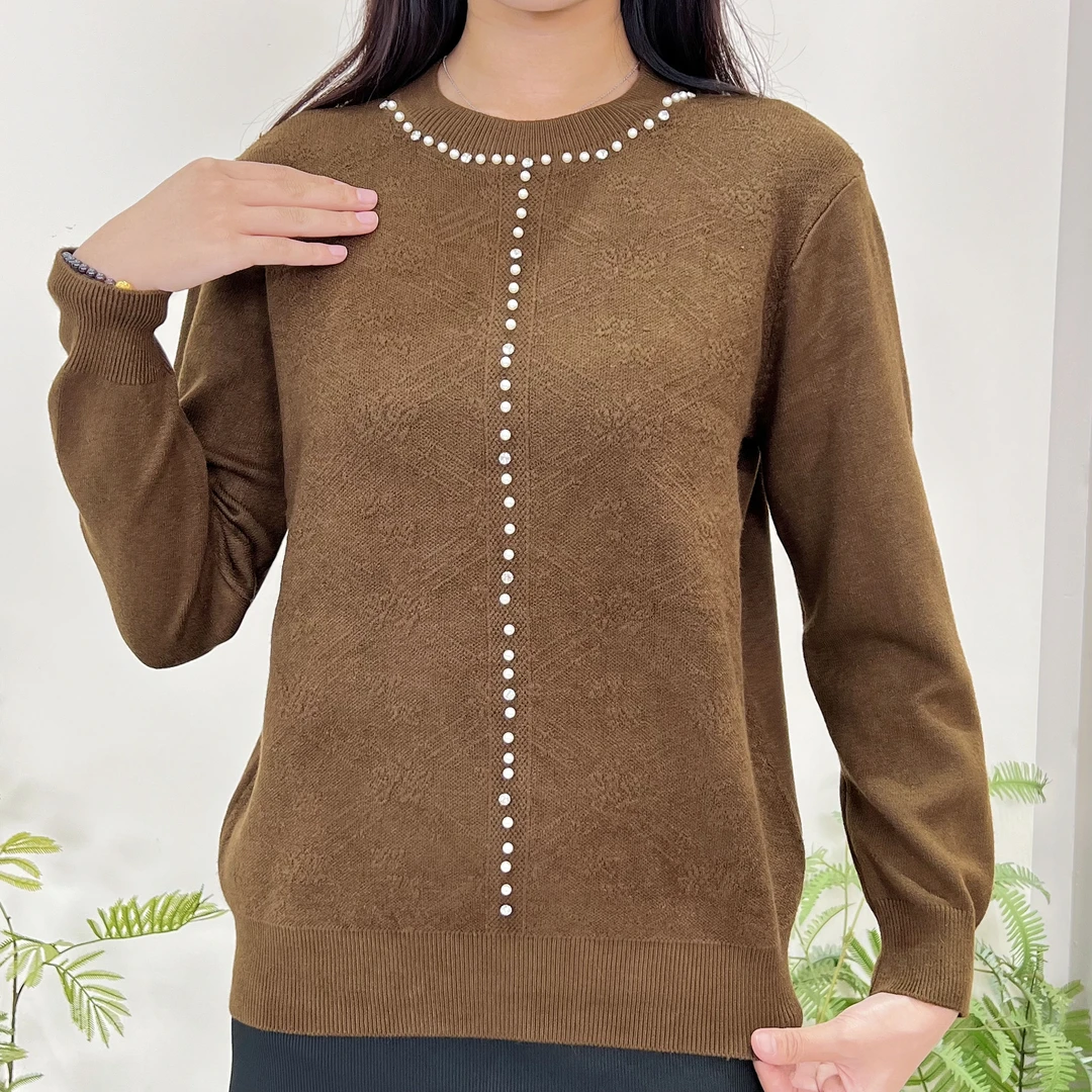 气质钉珠针织上衣25230