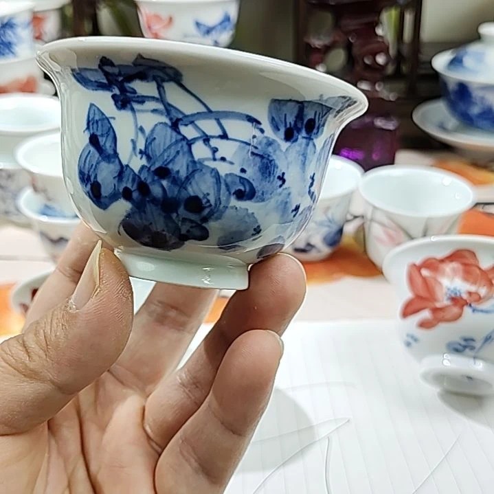 景德镇陶瓷手工手绘茶具杯子
