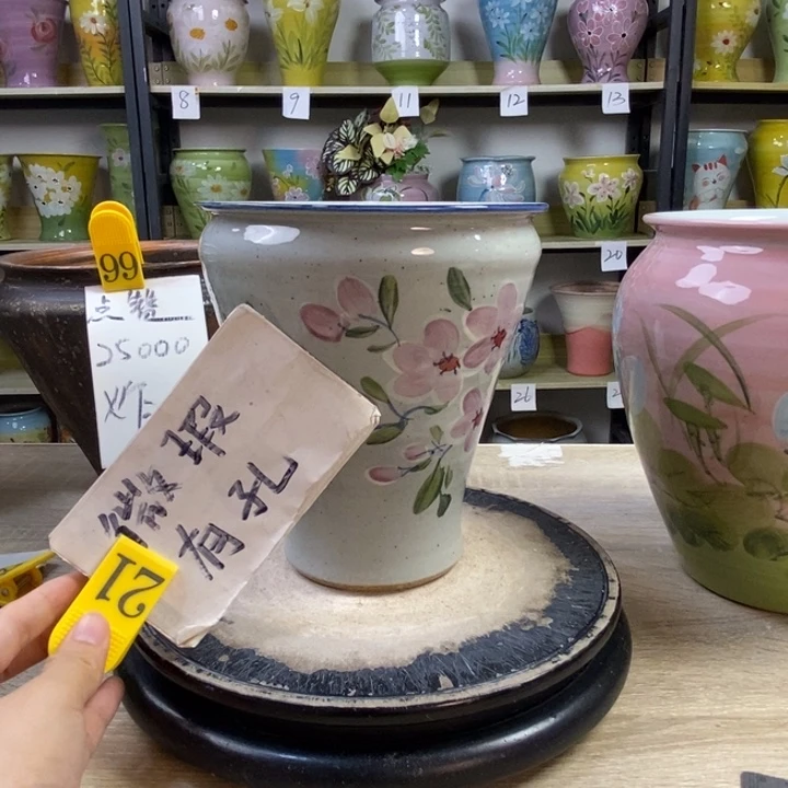 景德镇高温陶瓷花盆