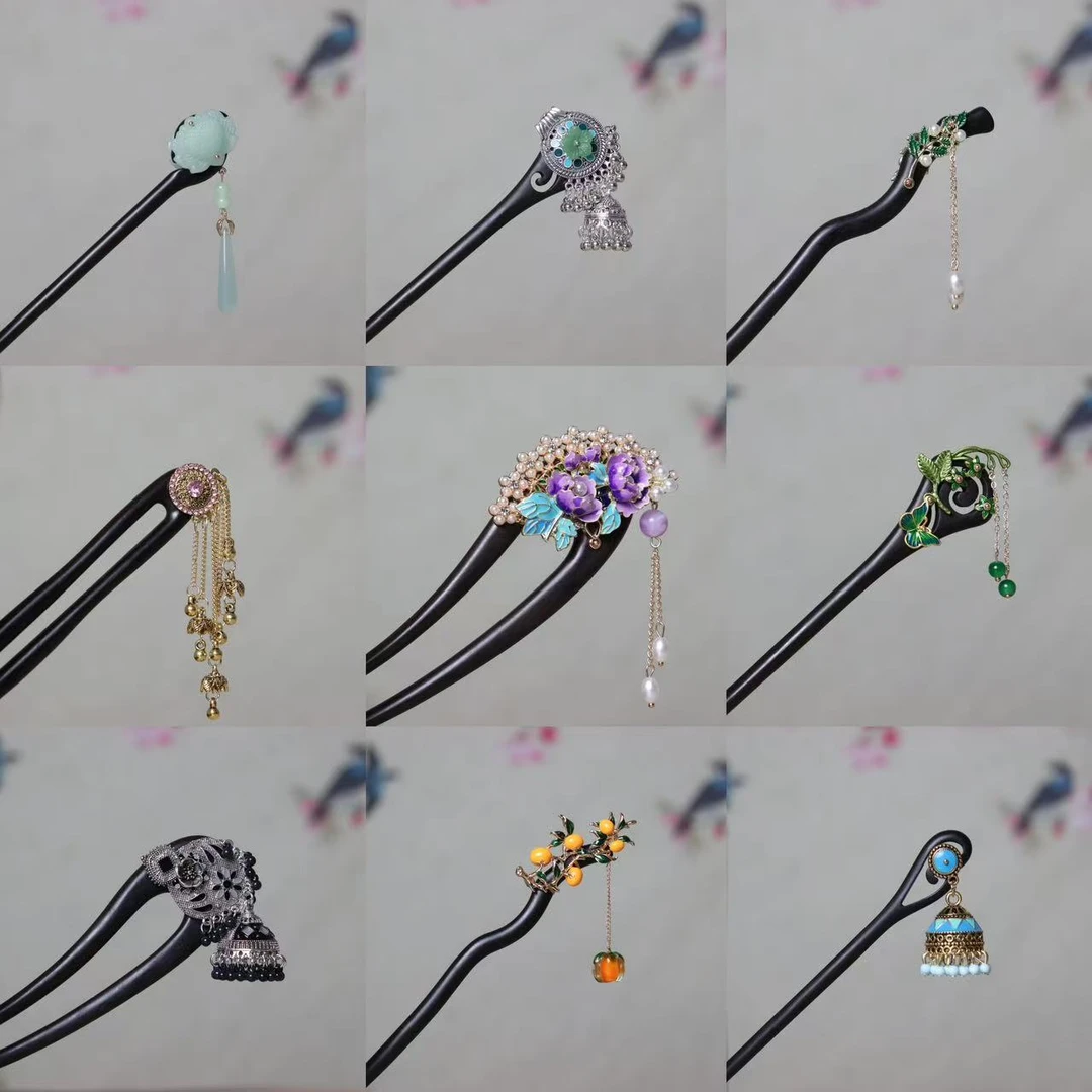 洛《看号下单》6月4日 1百搭头饰简约古风旗袍发簪