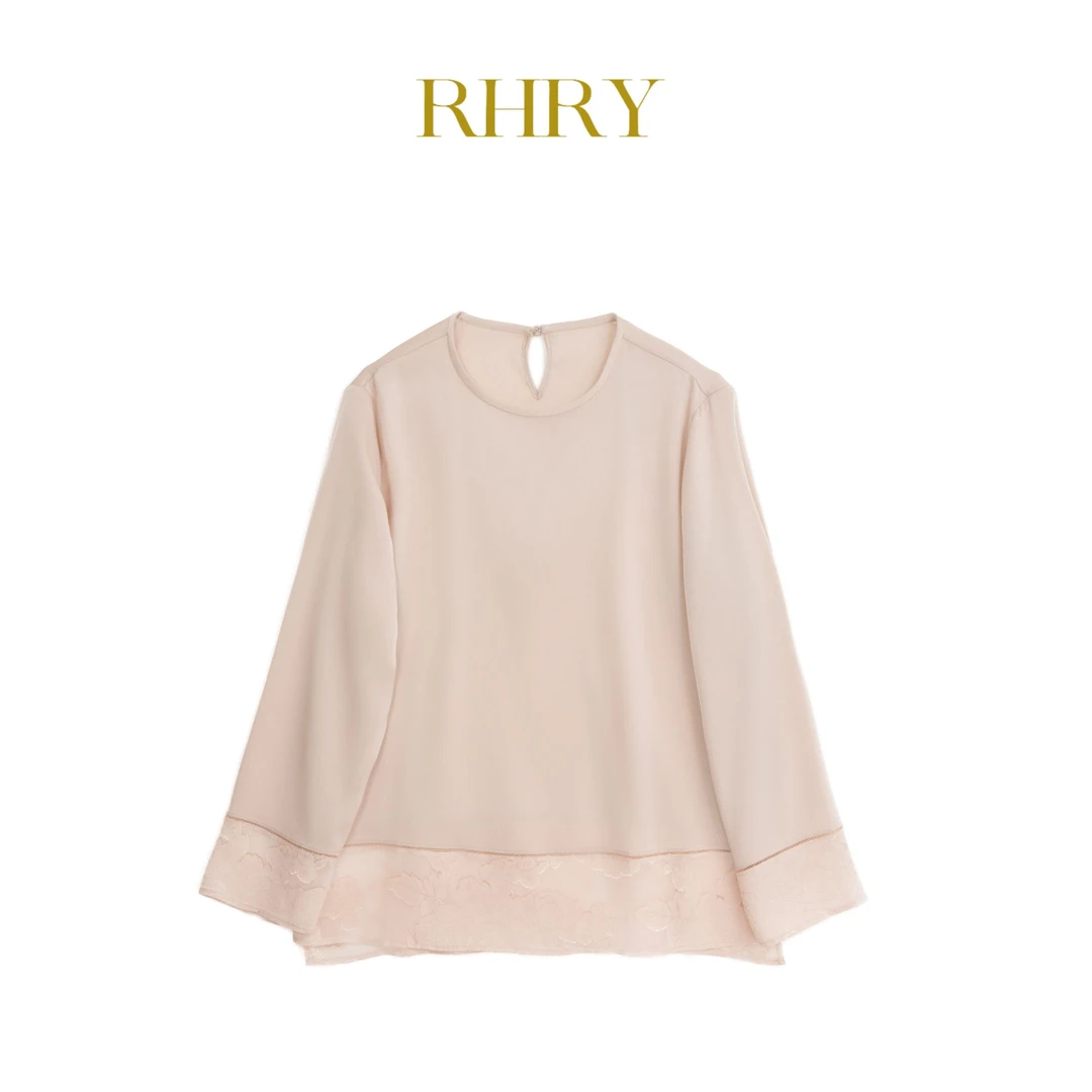 RH 2025春季新款重磅桑蚕丝圆领小衫86010