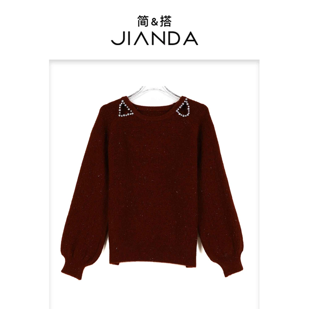 简&搭【千屿Sheila】“小恶魔”重工水钻毛衣253-MY/0920-2570