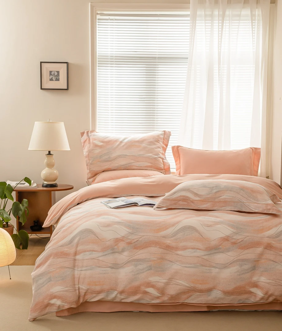 全棉磨毛四件套、面料采用新疆棉花加厚