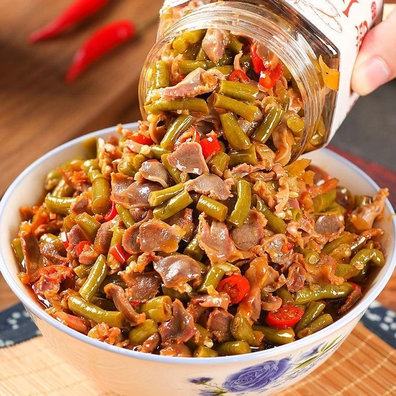 【超划算】酸辣鸡杂特产农家香辣咸菜鸡胗下饭菜即食装速食250克