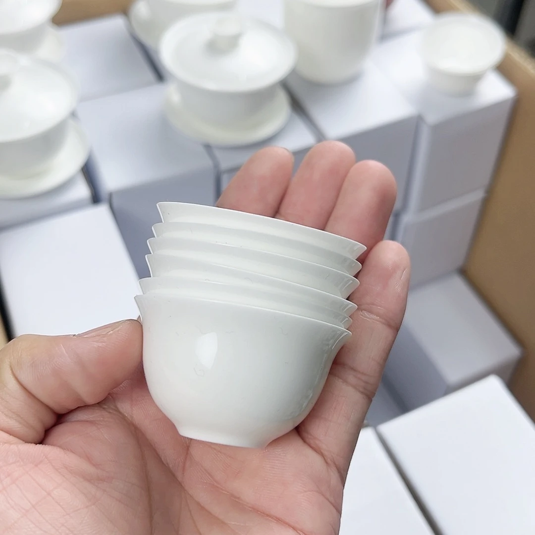 【闪购商品】6个30ml杯子超薄胎骨瓷杯子