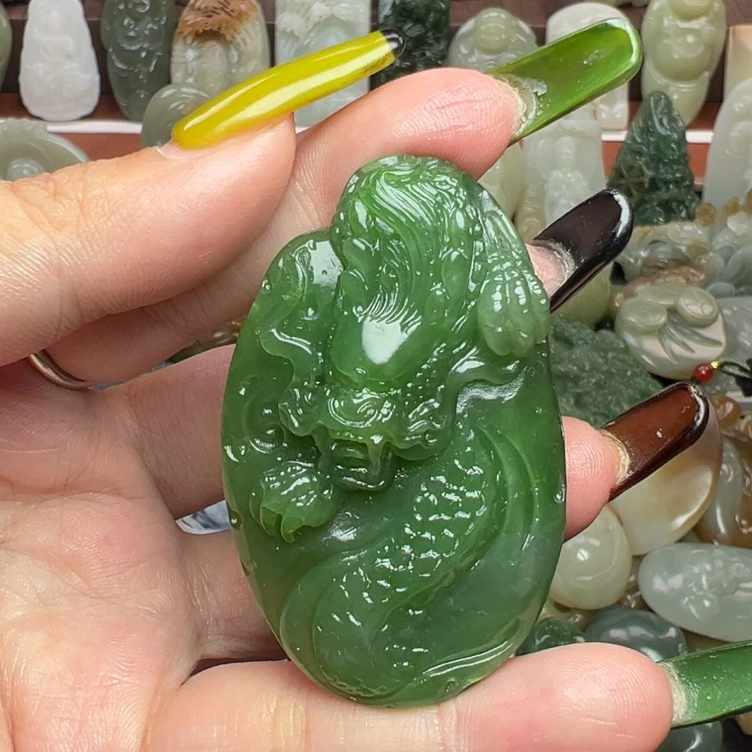 和田玉未镶嵌挂件